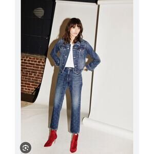 Current / Elliott The Vintage Cropped Studded Jeans